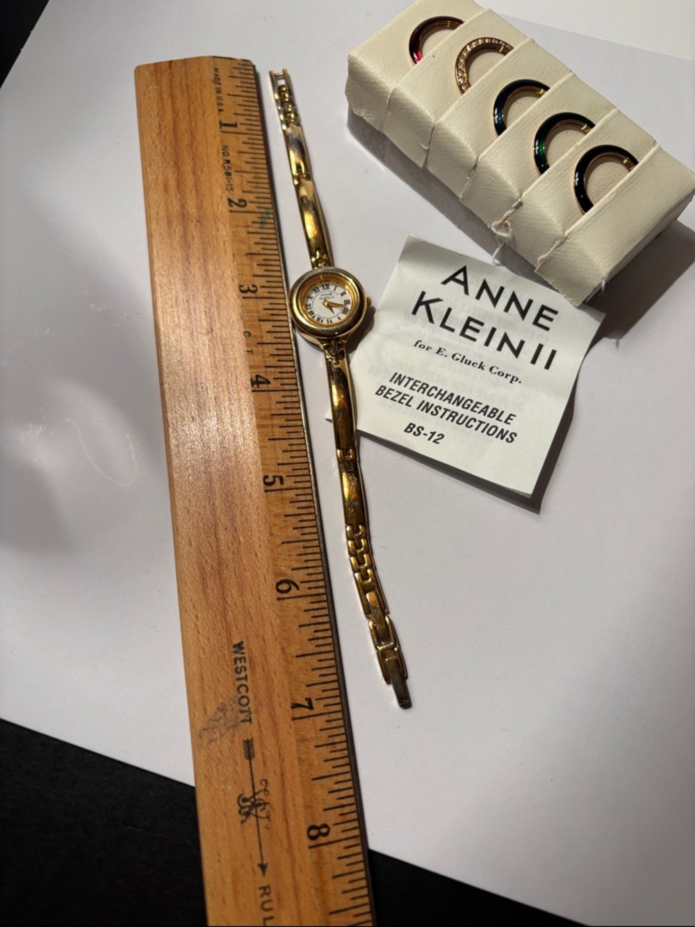 Anne Klein Gold Tone Ladies Bracelet Watch - Picture 4 of 6